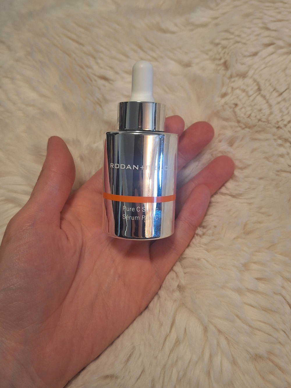 Rodan + Fields Silver Serum Bottle with Orange Band